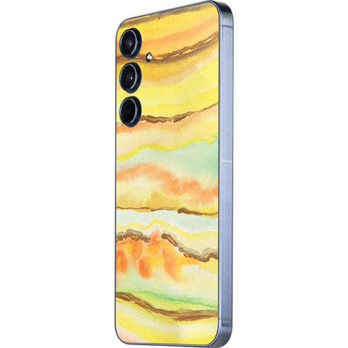 Tuscan Sun Watercolor Geode Galaxy A35 5G Skin